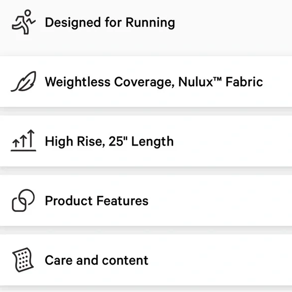 NWT lululemon Base Pace High Rise Tights 25” - Picture 7 of 11